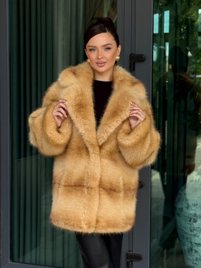 Полупальто из экомеха Э-264В